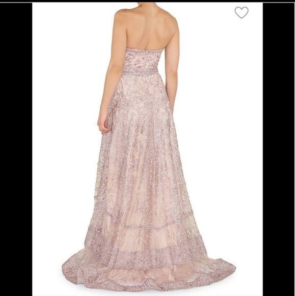 Mac Duggal Dusty Rose Embroidered and Sequin Accented Evening Gown - Size 6 - Picture 2 of 10